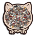 Cat Shaped - Wooden Jigsaw Puzzle