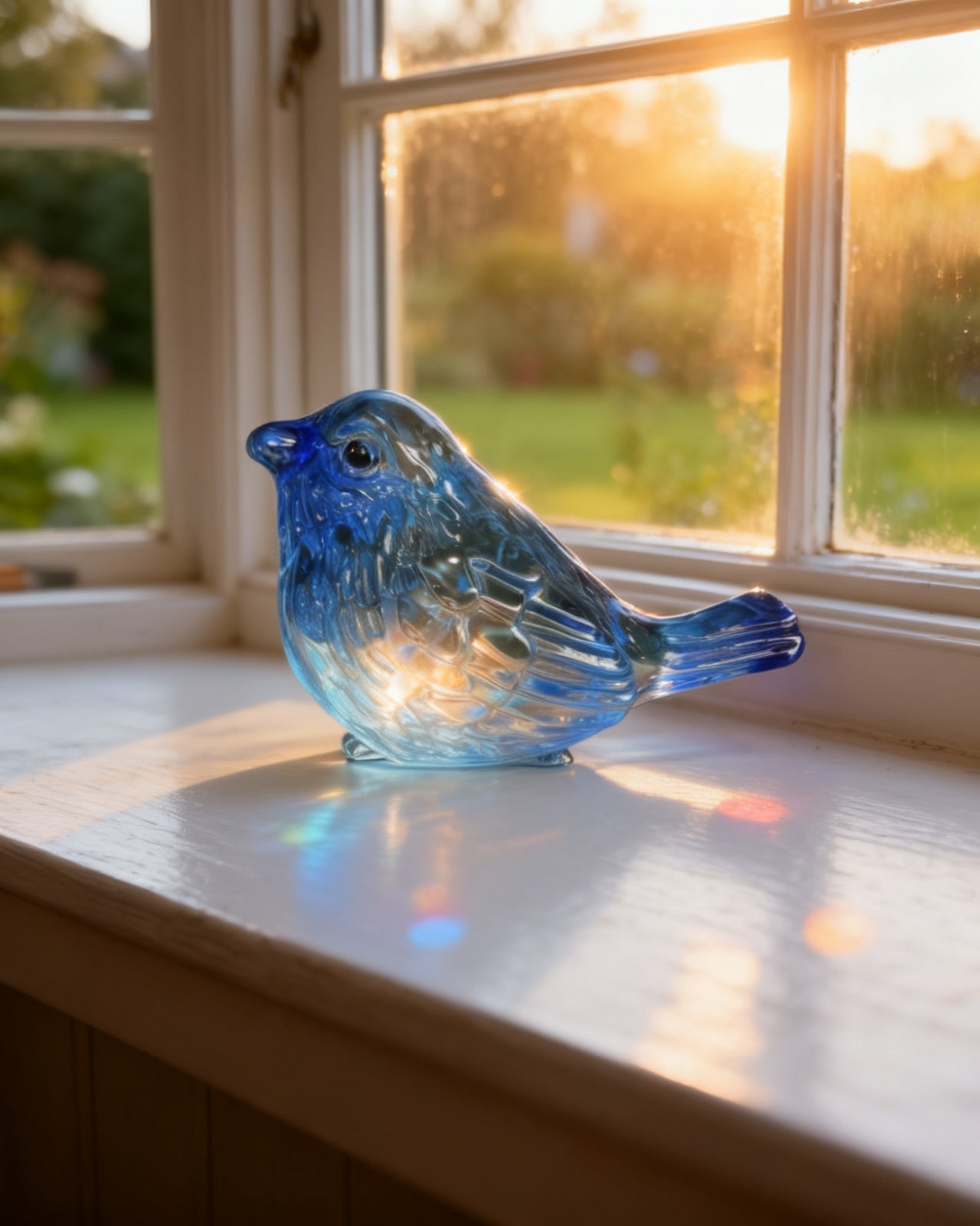The Glass Cardinal - Blue