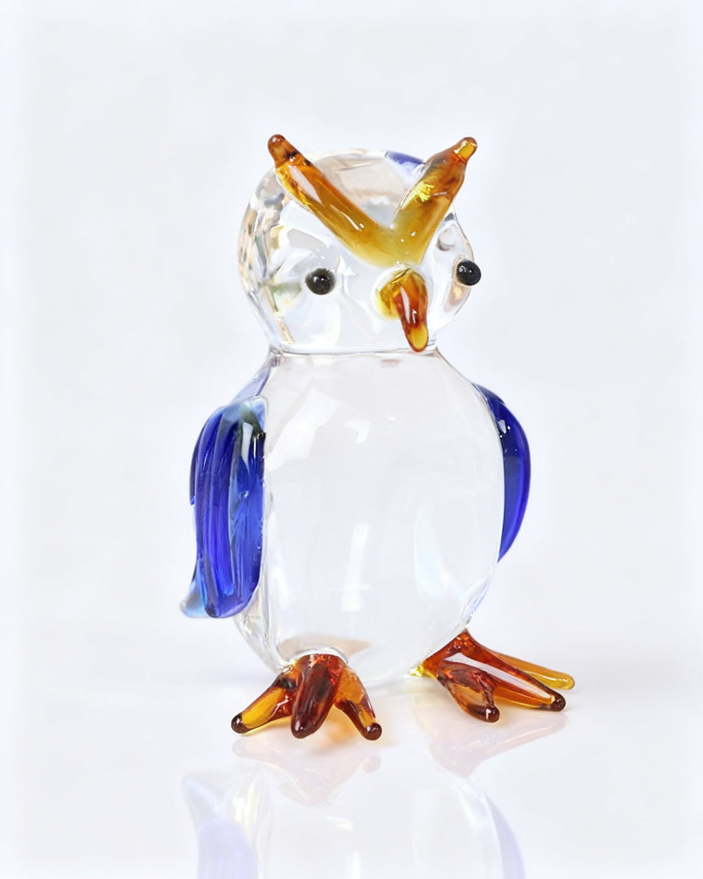 The Moonlit Glass Owl - Blue