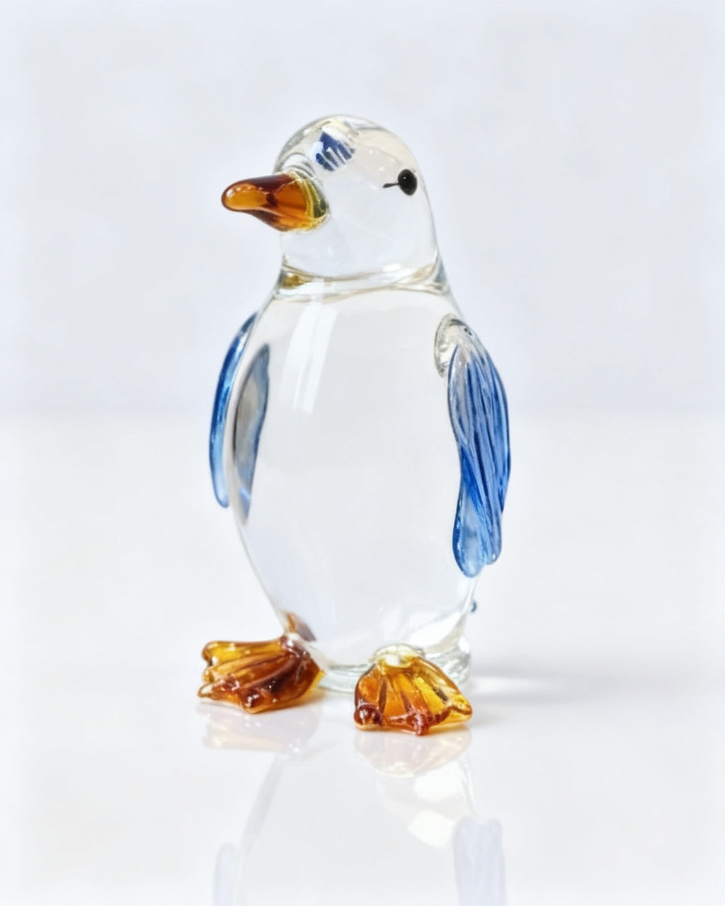 The Frostlight Glass Penguin - Blue