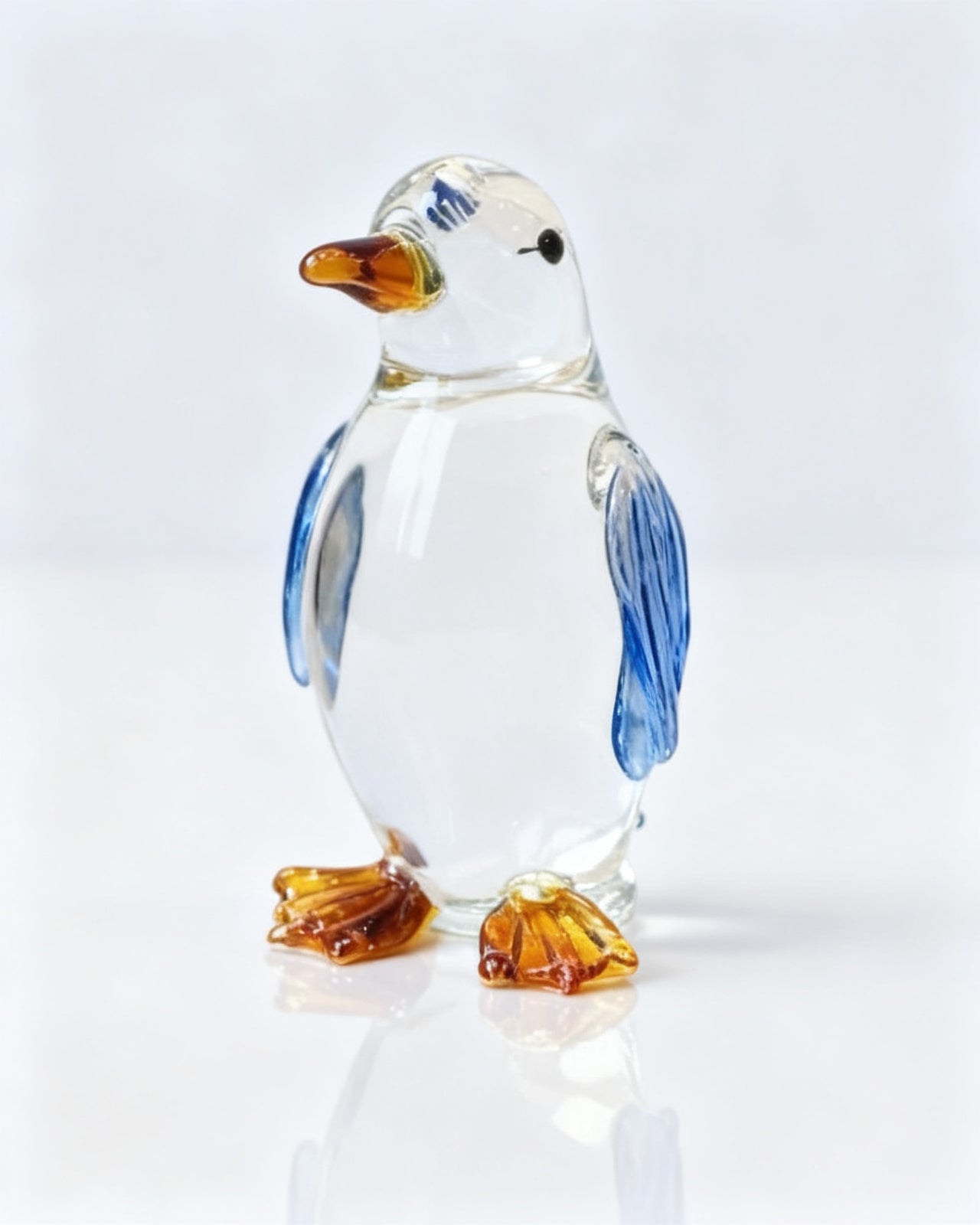 The Frostlight Glass Penguin - Blue