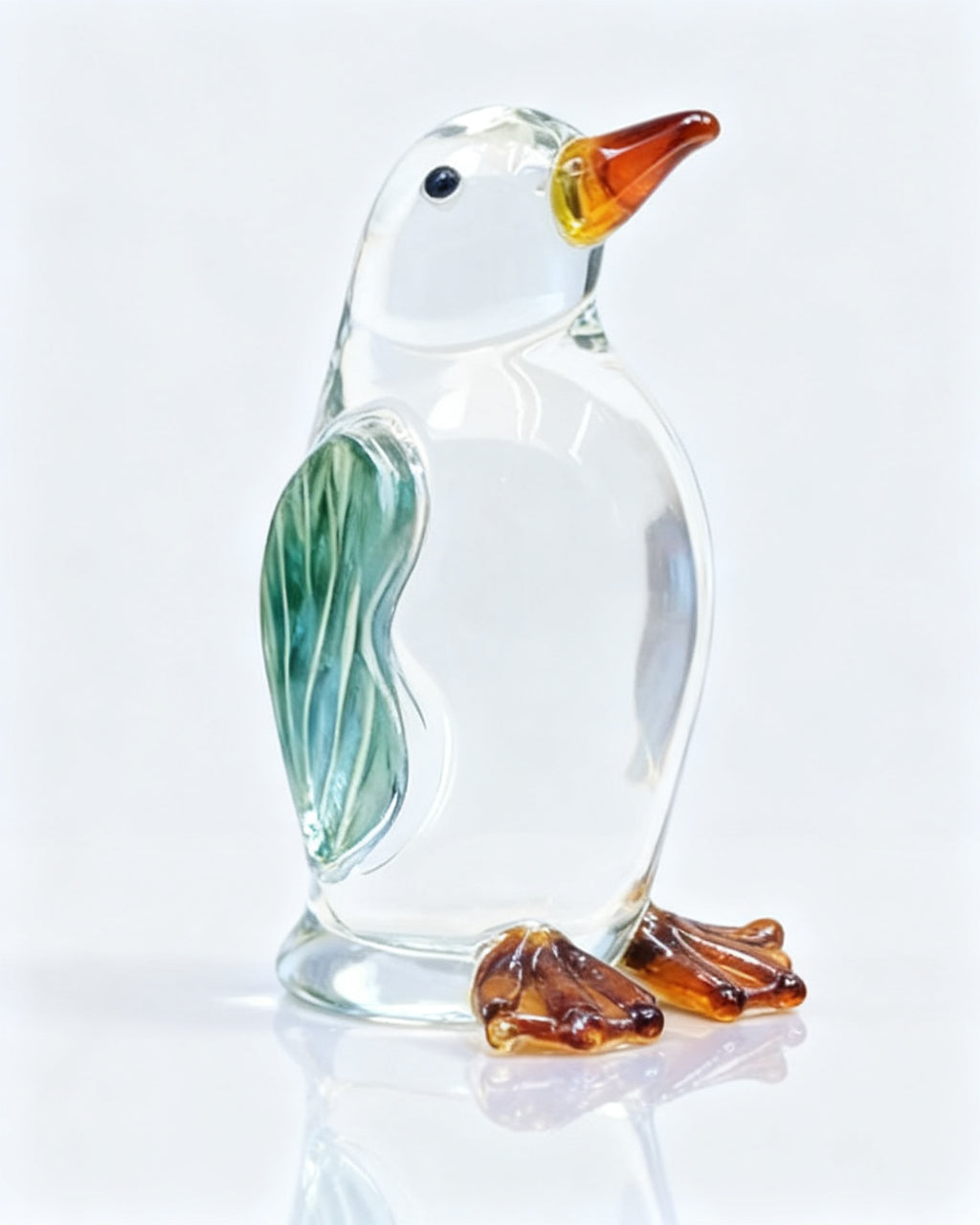 The Frostlight Glass Penguin - Green