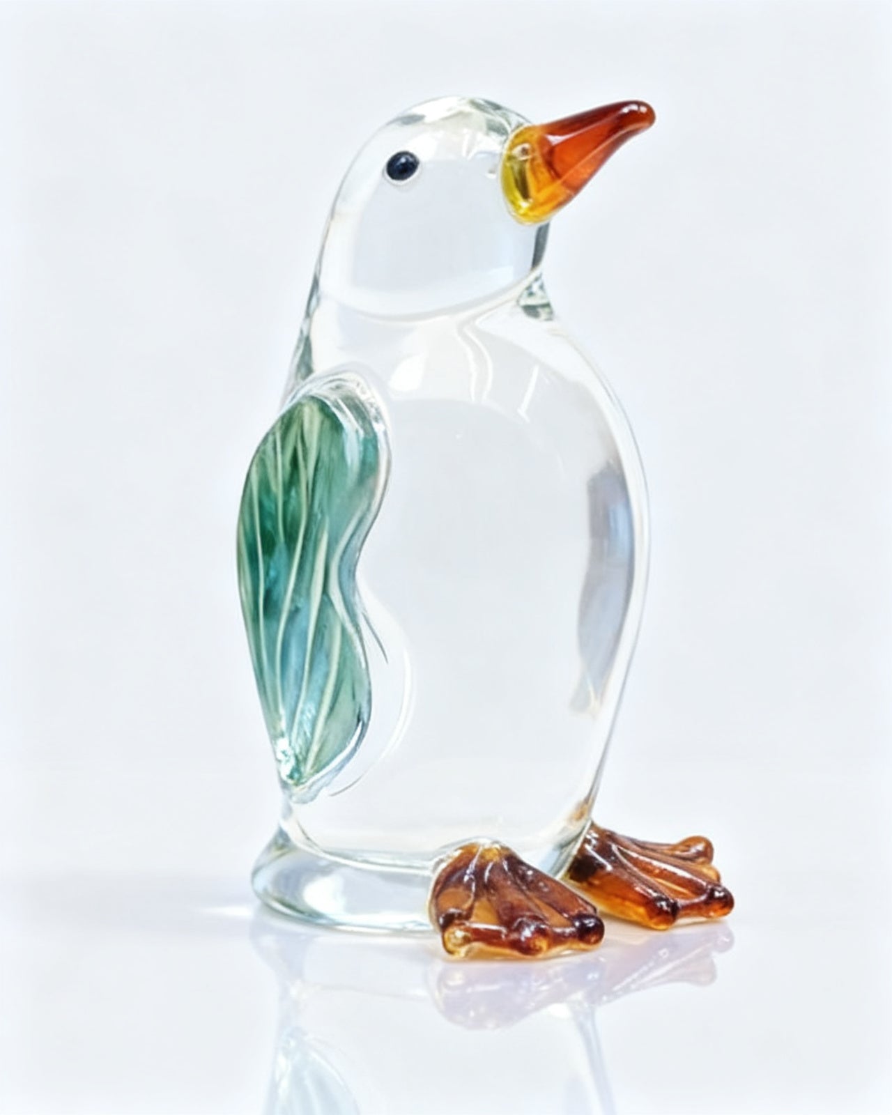 The Frostlight Glass Penguin - Green