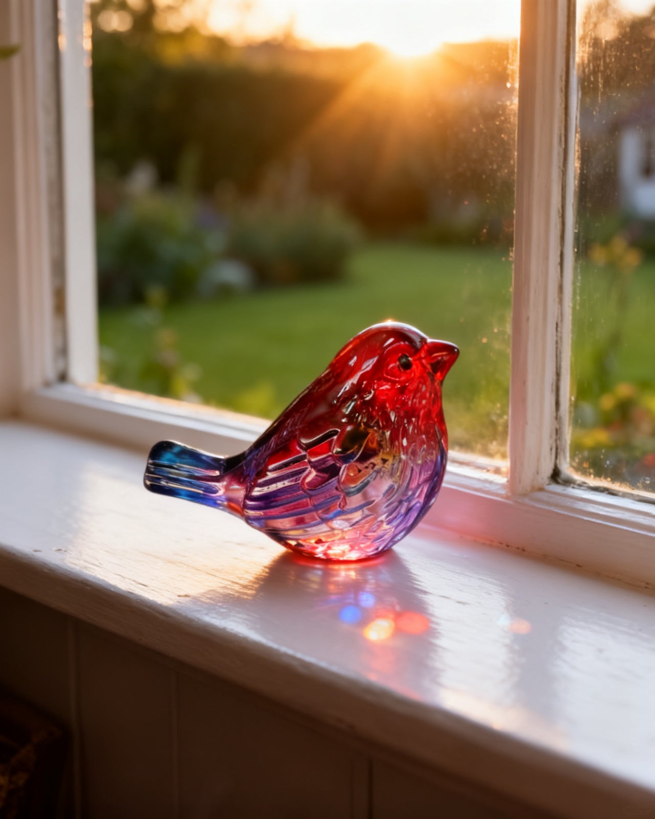 The Glass Cardinal - Red