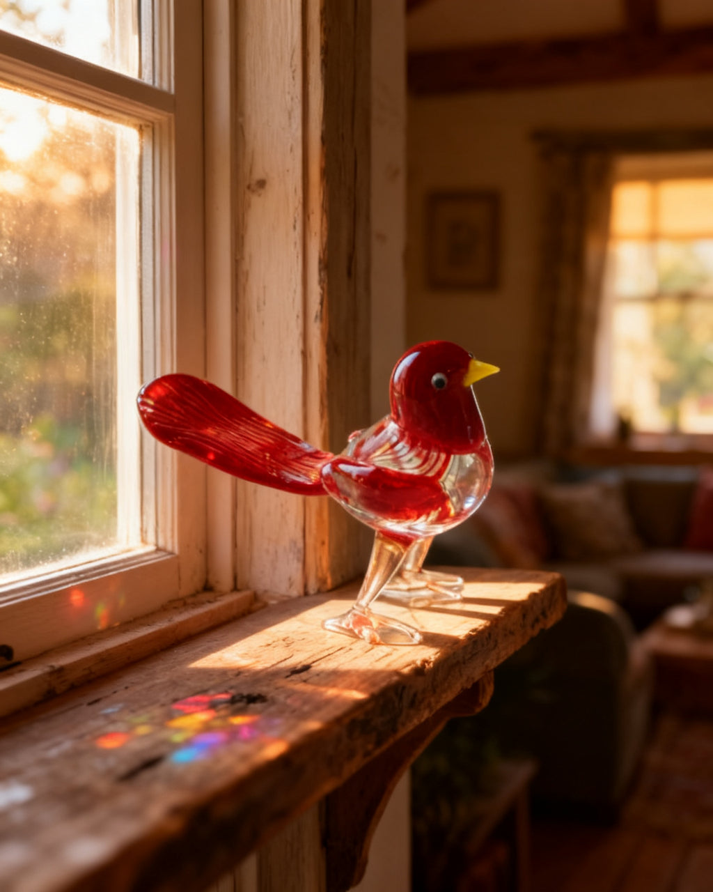 The Glass Finch - Red