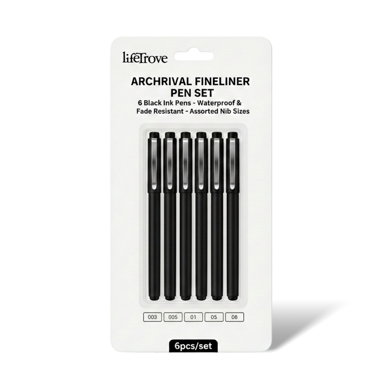 Endura Ink Pro 6pc Pen Set - Archival, Waterproof Ink