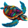 Last Day - Sea Turtle - Wooden Jigsaw Puzzle