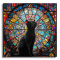 Last Day - Stained Glass Cat - Wooden Jigsaw Puzzle