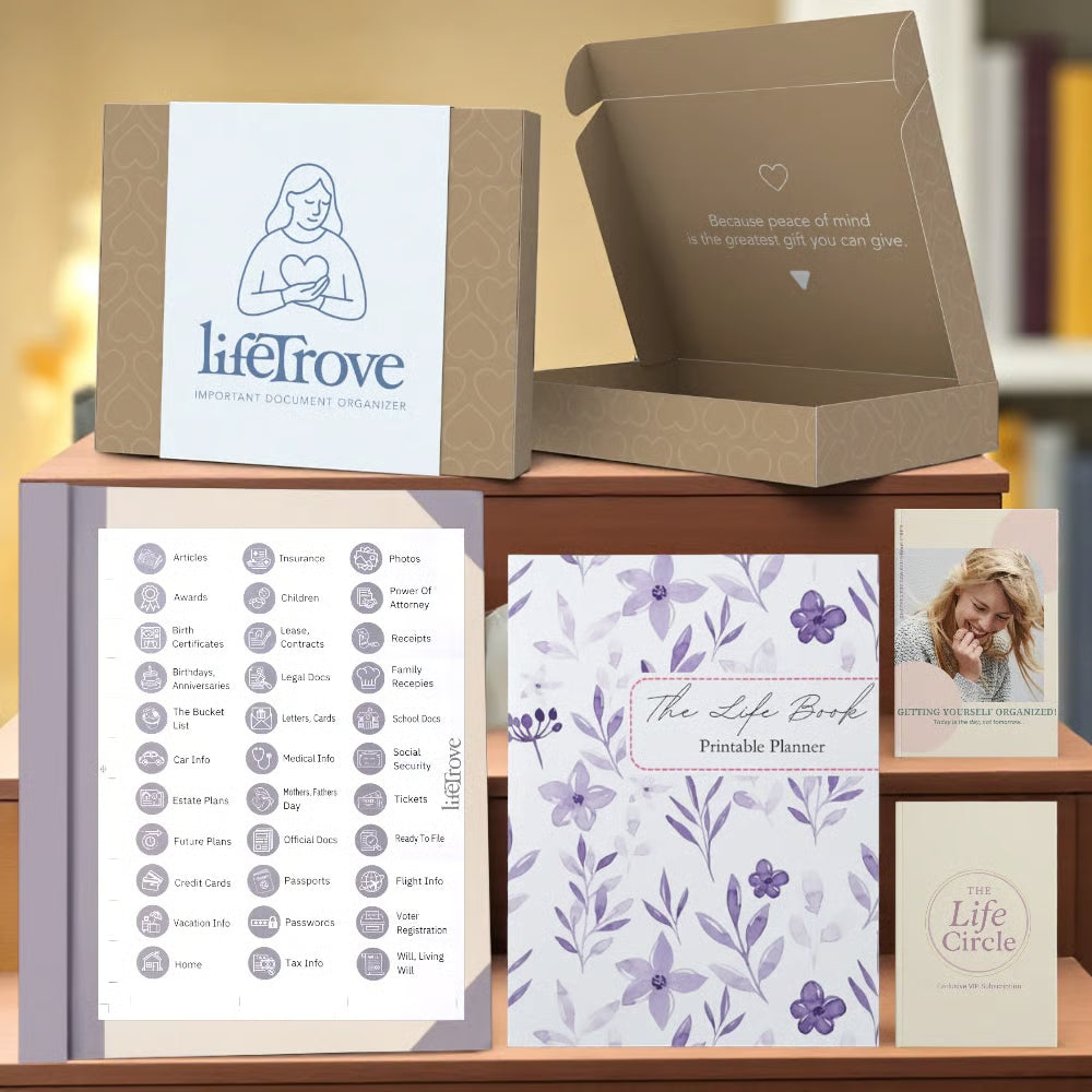 The Life Book Document Organizer - Complete Organization System + 4 FREE Bonuses (PT)
