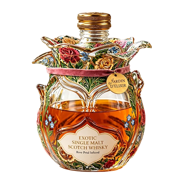 Exotic Floral Whisky Decanter