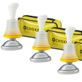 Three Merrova's ChokeHero anti-choking devices with carry cases
