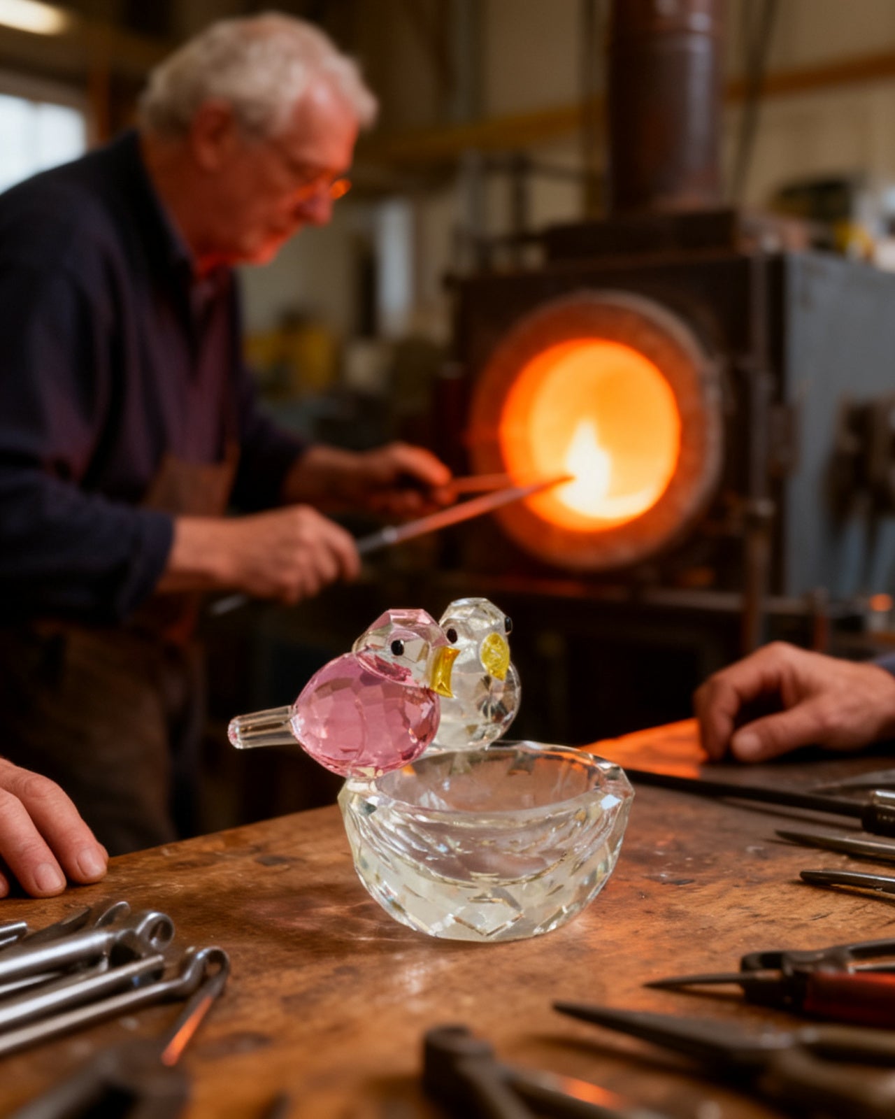 The Glass Nest - made by hand