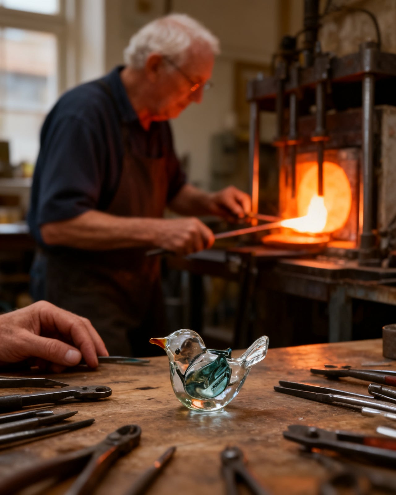 The Glass Sparrow - made by hand