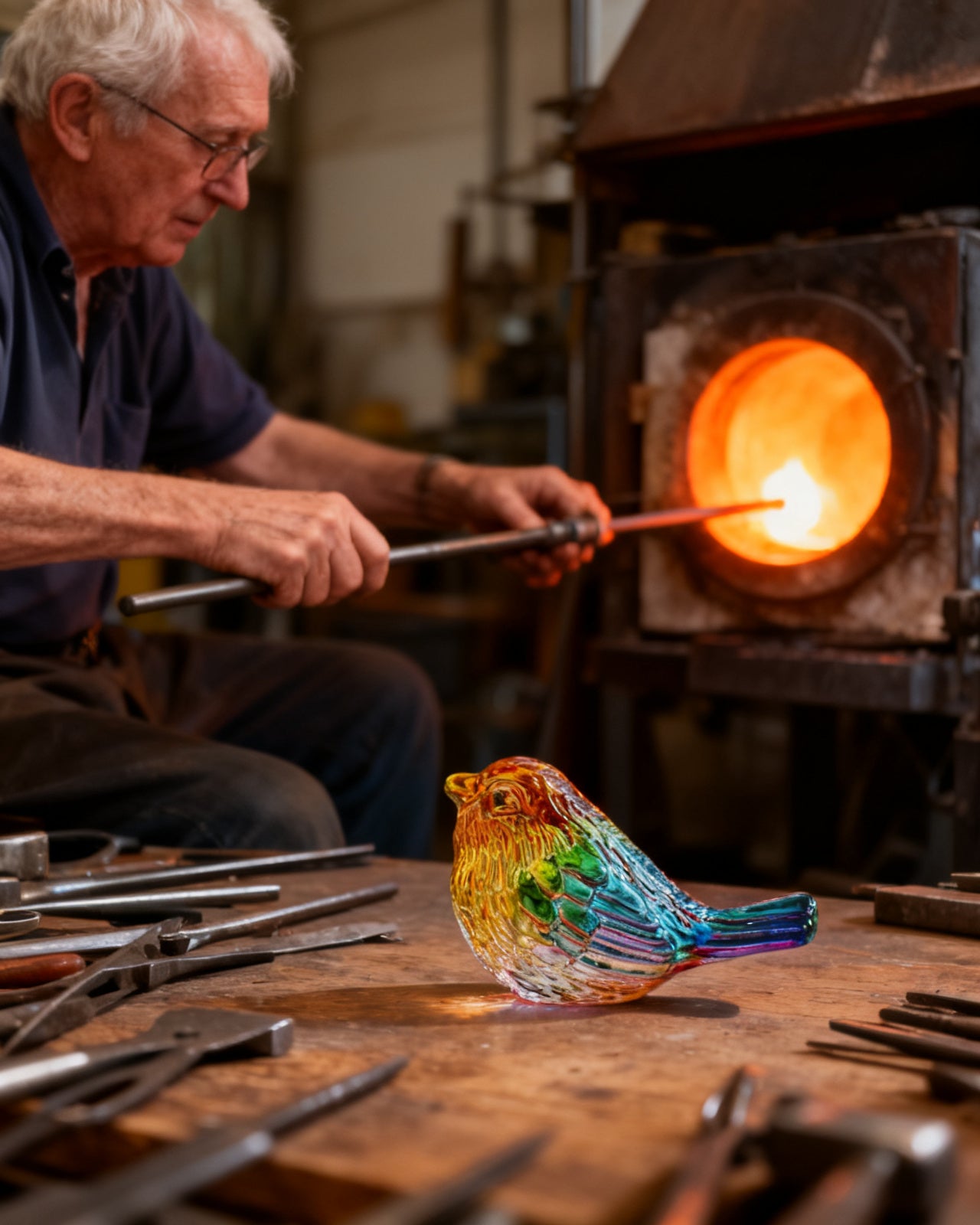 The Glass Wren - made by hand