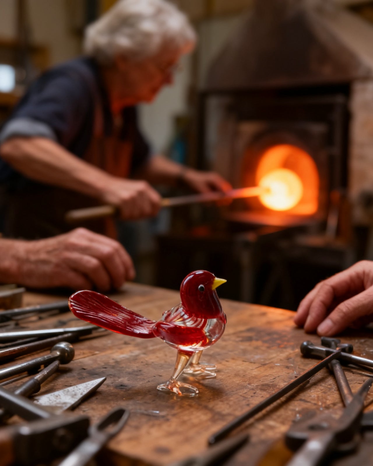 The Glass Finch - made by hand