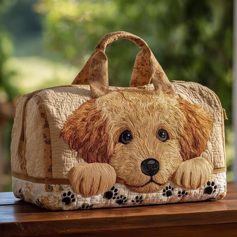 Hand-Quilted Snug World Travel Bag
