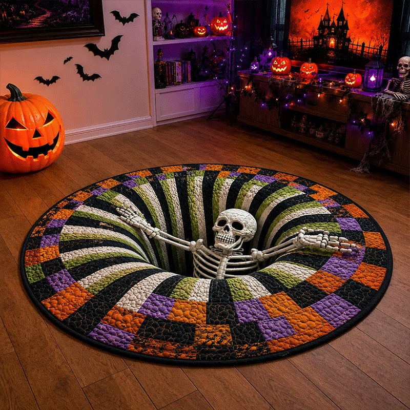 Merrova™ 3D Halloween Illusion Rug — 3x (Skeleton Abyss + 2x Ghost Cellar)