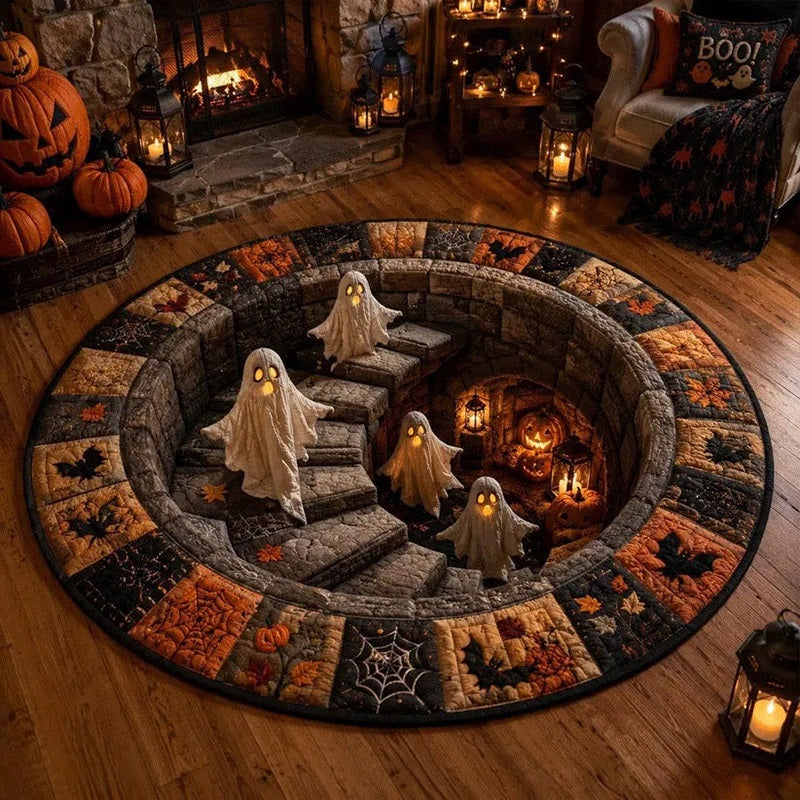 Merrova™ 3D Halloween Illusion Rug — 3x (3x Ghost Cellar)